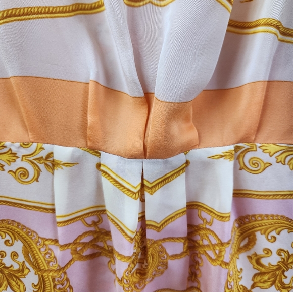 Zara Woman 100% Mulberry Silk Scarf Print Mini Dress Multicolor Size XS - Picture 16 of 16